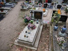 zdjęcie grobu Antoniego Grodzkiego - ofiary terroru niemieckiego. Wronki