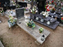 zdjęcie grobu Marcina Błaszczuka - ofiary terroru niemieckiego. Wronki
