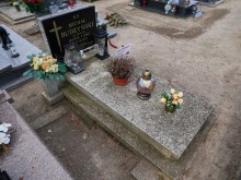 zdjęcie grobu Michała Budzyńskiego - ofiary terroru niemieckiego. Wronki