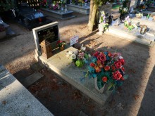zdjęcie grobu Władysława Zwolińskiego - ofiary terroru niemieckiego. Wronki