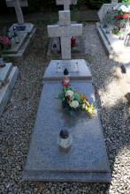 zdjęcie grobu Władysława Kryślaka - ofiary terroru niemieckiego. Kostrzyn Wlkp.