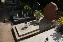 zdjęcie grobu Józefa Mariana Ślebiody - ofiary terroru niemieckiego. Leszno