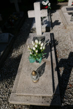 zdjęcie grobu Ignacego Glabisza - ofiary terroru niemieckiego. Kostrzyn Wlkp.