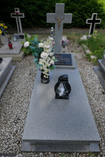 zdjęcie grobu Ignacego Wróblewskiego - ofiary terroru niemieckiego. Kostrzyn Wlkp.