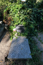 zdjęcie grobu Leszka Malinowskiego - ofiary terroru niemieckiego. Pleszew