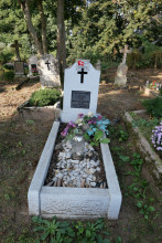 zdjęcie grobu Józefa Szymańskiego - ofiary II wojny światowej. Kiszewo