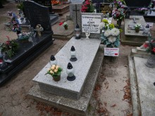 zdjęcie grobu Adama Wawrzyniaka - ofiary terroru niemieckiego. Wronki