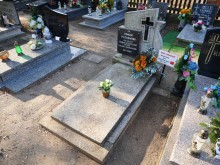 zdjęcie grobu Edmunda Piechowiaka - ofiary terroru niemieckiego. Wronki