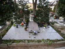 Zdjęcie grobu 31 ofiar terroru niemieckiego w Śremie. Śrem