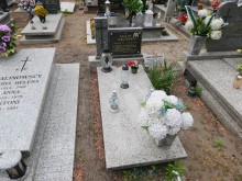 zdjęcie grobu Wacława Kluska we Wronkach - ofiary terroru stalinowskiego 