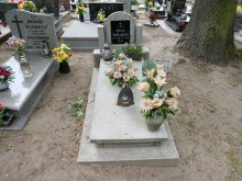 zdjęcie grobu Ignacego Tadrzyńskiego we Wronkach - ofiary terroru stalinowskiego
