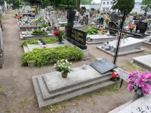 zdjęcie grobu Alojzego Bruskiego we Wronkach - ofiary terroru stalinowskiego