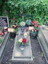zdjęcie grobu Romana Kuda we Wronkach - ofiary terroru stalinowskiego
