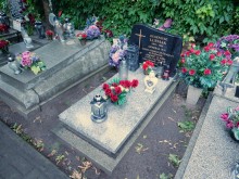 zdjęcie grobu Eugeniusza Luśniaka we Wronkach - ofiary terroru stalinowskiego
