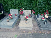 zdjęcie grobu Adolfa Popko we Wronkach - ofiary terroru stalinowskiego
