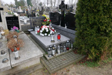 zdjęcie grobu żołnierza AK Alfreda Nowackiego w Kaliszu