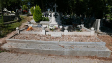 zdjęcie grobu Polaków - ofiar Gestapo. Konin
