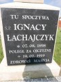 zdjęcie grobu Powstańca Wielkopolskiego Ignacego Łachajczyka w Bukownicy