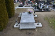 zdjęcie grobu Wacława Biernackiego - ofiary terroru niemieckiego. Miłosław