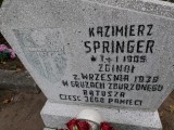 zdjęcie grobu Kazimierza Springera ofiary II wojny światowej w Wągrowcu