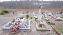 Grób 8 Polaków zamordowanych przez Niemców