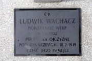 zdjęcie grobu powstańca wielkopolskiego Ludwika Wachacza w Siedlcu