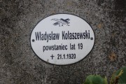 zdjęcie grobu powstańca wielkopolskiego Władysława Kołaszewskiego w Sierakowie