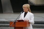 Druga wicewojewoda Beata Maszewska w trakcie oczytywania listu wojewody Michała Zielińskiego