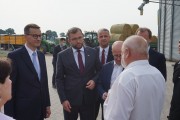 Rozmowa premiera z rolnikem Tomaszem Putzem