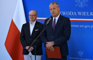 Wspólne wystąpienie Wojewody Wielkopolskiego i posła Bartłomieja Wróblewsliego