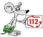 Myszka z numerem 112