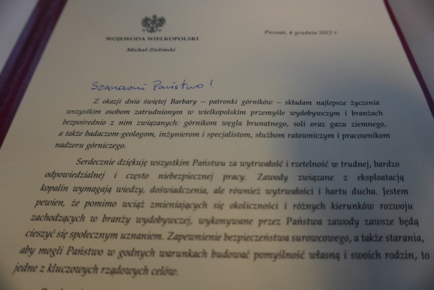 List Wojewody Wielkopolskiego