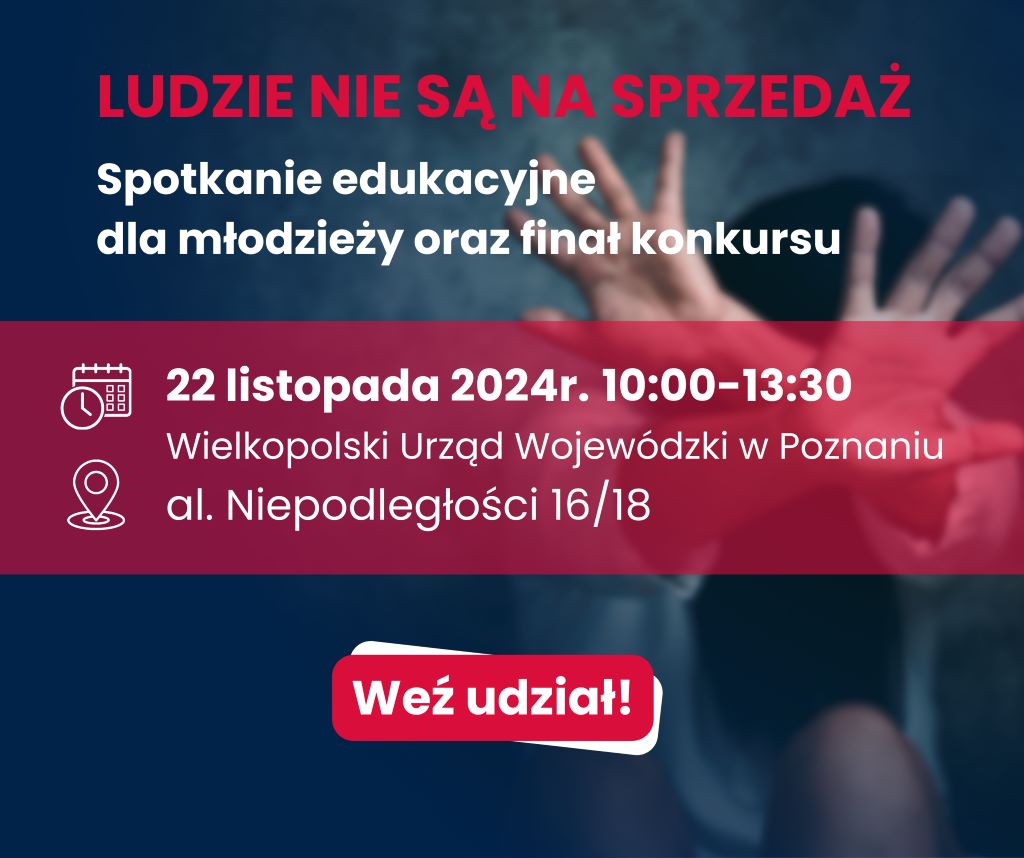 grafika przedstawiająca informacje na temat wydarzenia (miejsce, godzinę). Zachęca do udziału.